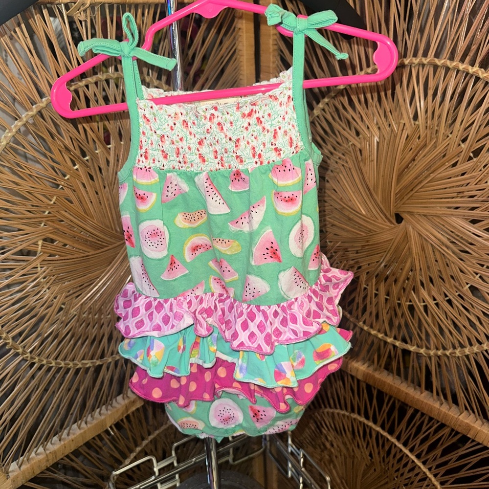 Matilda Jane Green and Pink Watermelon One Piece